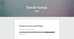 Desktop Screenshot of emrahyumuk.com